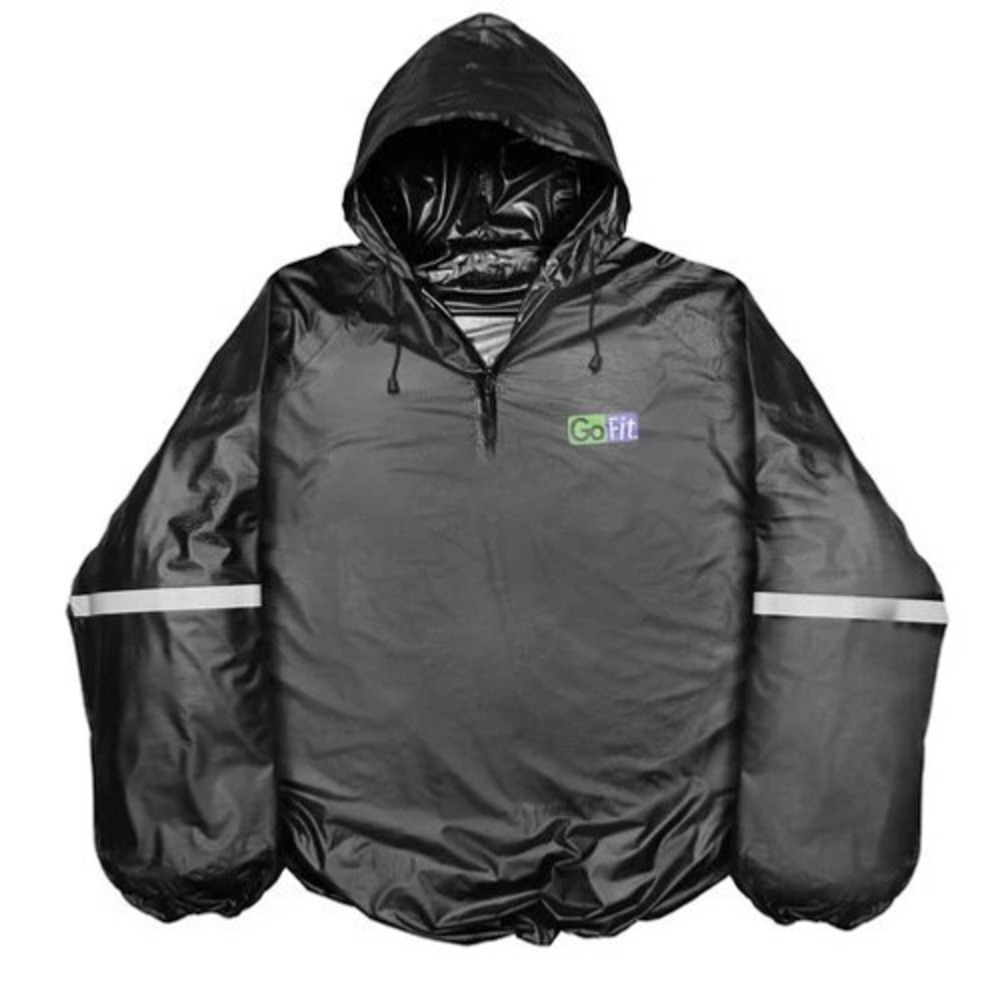 GoFit Hooded Thermal Sweat Suit - Black, 2 XL/ 3 XL - Picture 2 of 6